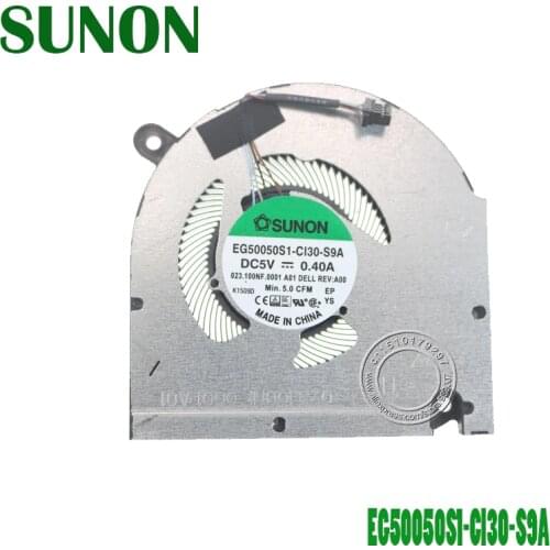 Laptop CPU Cooling Fan EG50050S1-CI30-S9A DC5V 0.40A 4Pin DP/N 0CNNWF CN-0CNNWF 023.100NF.0001