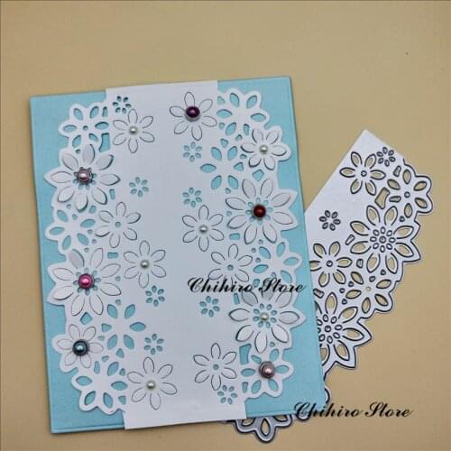 Flower border New Metal Cutting Dies for Scrapbooking DIY Album Embossing Folder Paper Card Maker Template Stencils
