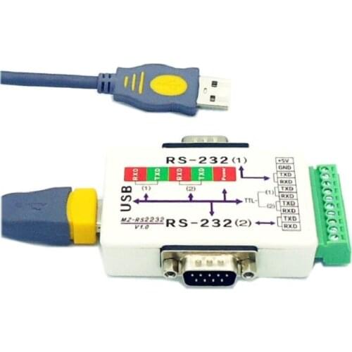 Industrial Usb to 2 Road 232usb to 2 Road COM Port to Usb2 Road Serial Port Usb to 2 Road TTL FT232