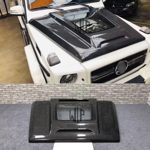 W463 High Quality Carbon Fiber Engine Hood Transparent Bonnets For Mercedes-Benz G class W463 G500 G55 G63 Car Styling