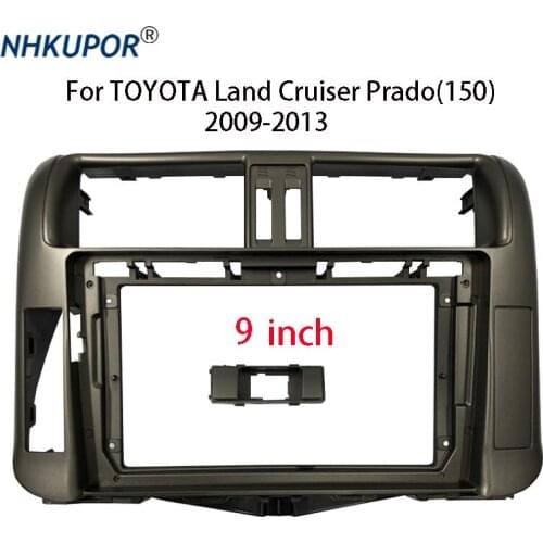 Car Radio Frame Kit For TOYOTA Land Cruiser Prado(150) 2009-2013 Auto Stereo Dashboard Panel Frame Kit Bezel Faceplate