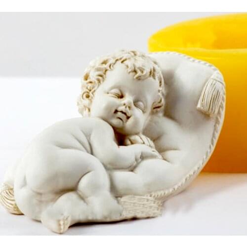 Angel Silicone molds soap mold Christmas silicone soap 3dmolds silica gel die angels Aroma stone mould angel candle mould angels
