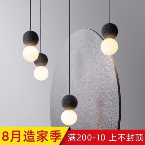Nordic luminaire crystal LED pendant lights living room industrial lamp