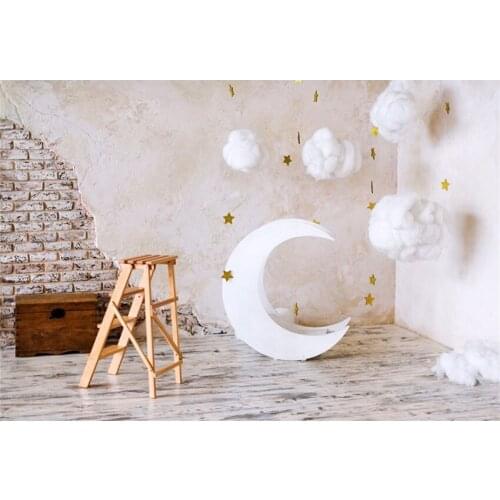 Moon decora newborn photo backgrounds vinyl fotografia birthday photography backdrops for photo studio props Photophone lv-1445