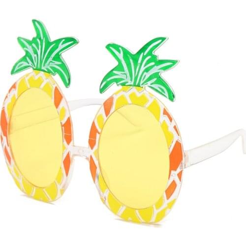 Tropical Pineapple Festival Party Sun Glasses Hawaiian Beach Party Summer Fruit Party Funny Dancing Party Supply Luau Sunglasses