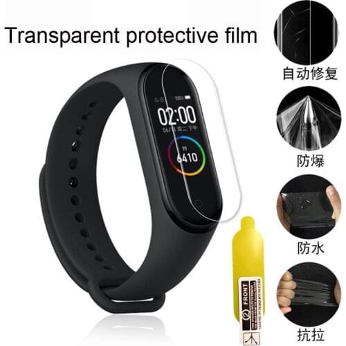 Wrist Screen Film For Xiaomi Mi Band 6 5 Bracelet Screen Protector Miband 3 4 Protective Films Miband6 Miband5 Miband4 Miband3