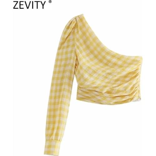 ZEVITY Yellow Blouses
