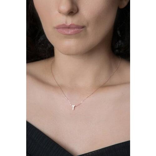 Womens Three-Dimensional HarfRose Plated 925 Sterling Silver Necklace PP2211