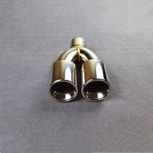 1 Piece Y Model 304 Stainless Steel Exhaust Pipe Fit For all cars Tailpipe Nozzles Car Accessories Muffler Tip