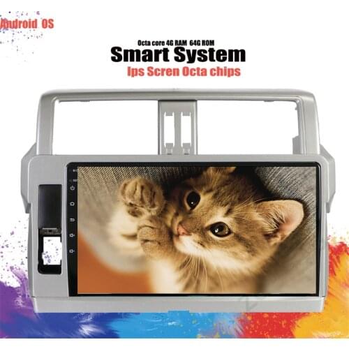 10.1" Android 10.0 Octa 8 Core 6G RAM 128G ROM Car DVD Player for Toyota Prado 150 2014-2017 Radio GPS Navigation BT Stereo Auio