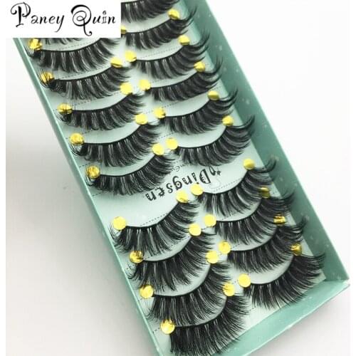 10Pairs 3D Makeup Mink Lashes Natural Eyelashes Faux Cils Makeup Dramatic False Eyelashes Fake Eyelash Extension Wholesale