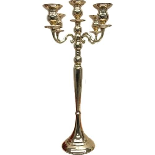 10 PCS Metal Candle holders Gold candelabras Brief Wedding Candle Stand Event Candlesticks Table Centerpiece For Home Decor