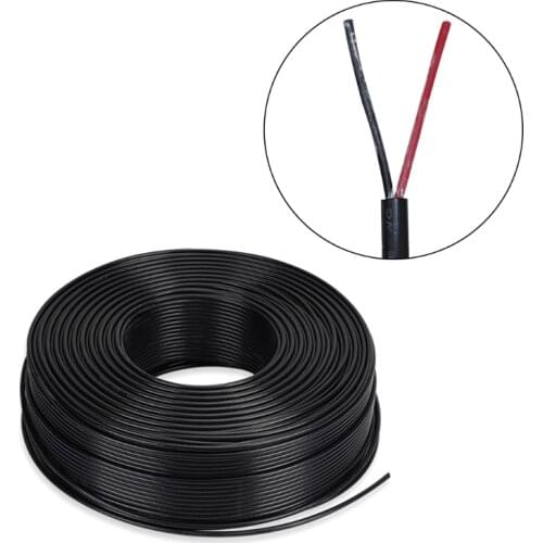 2 Pin Sheathed 18AWG/20AWG/22AWG DC Power Cord Electric White Red Extension Wire LED Power Cable Multipurpose Home Improvement