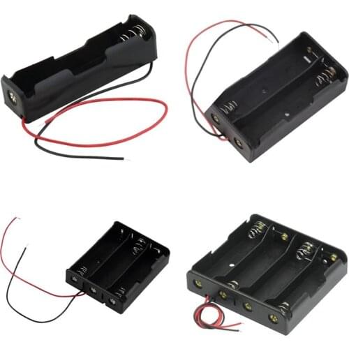 5pcs/lot New Power Bank 18650 Battery Holder Plastic Battery Holder Storage Box Case for 1x 2x 3x 4x18650 Battery Storage Box