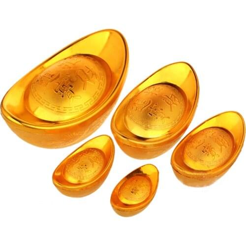 5pcs small size shape Plastic empty shoe-shaped gold ingot for candy box&candy jar for home decorations
