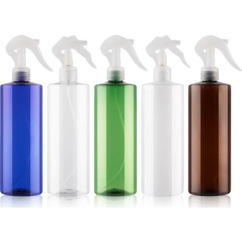 500ML X 12 Clear Blue Brown Empty Spray Bottle Plastic Watering The Flowers Water Spray For Salon Plants Water Spray Bottle