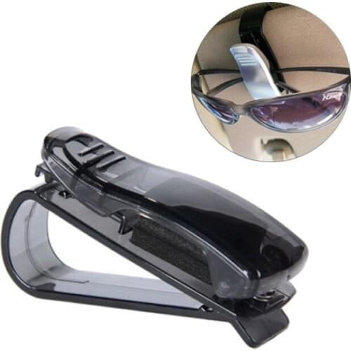 Car Visor Spectacles Sunglass Eye Glasses Ticket Receipt Card Holder Storage Clip Stand Shelves Mount Car styling accessories