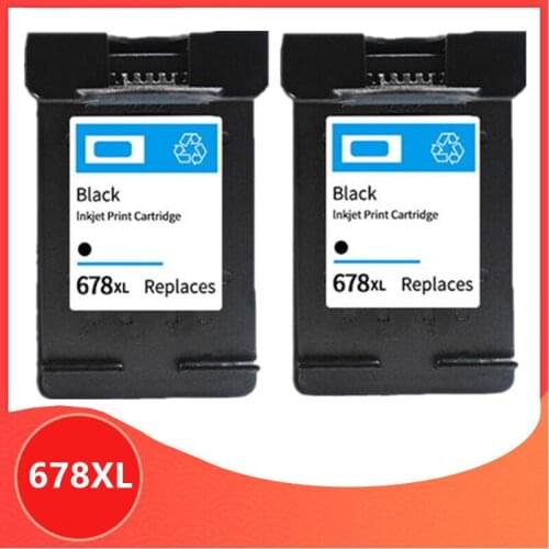 Black 678 Ink Cartridge for HP 678 XL Ink Cartridge for 678XL for hp678 Deskjet 2515 3515 1018 1518 2548 3548 4518 2648 Printer