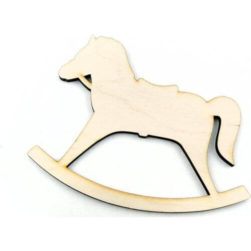 Wooden Rocking Horse Shape For Crafts And Decoration - Laser Cut - Baby Shower - Wooden Rocking Horse - Horse Nursery