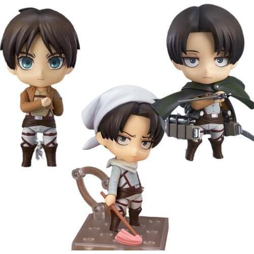 Attack On The Giant Anime Doll Captain Levi Allen Q Version Of The Figure Pvc Movable Doll Collection Model Doll Toy Ornaments