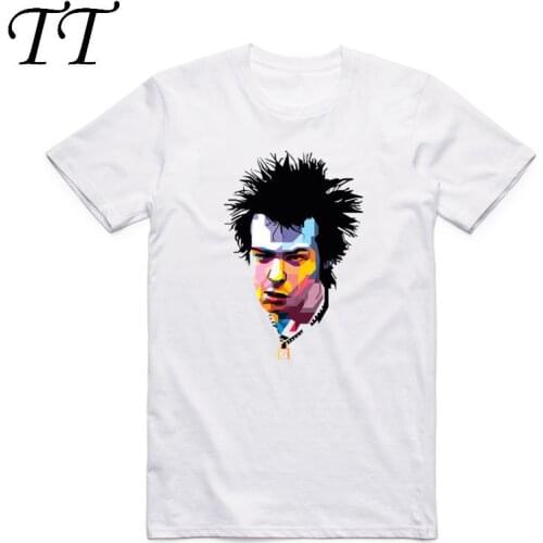 2019 Summer Fashion Men Women Print Sid Vicious Dead Headline T-shirt Punk Rock O Neck Short Sleeves Men T Shirt