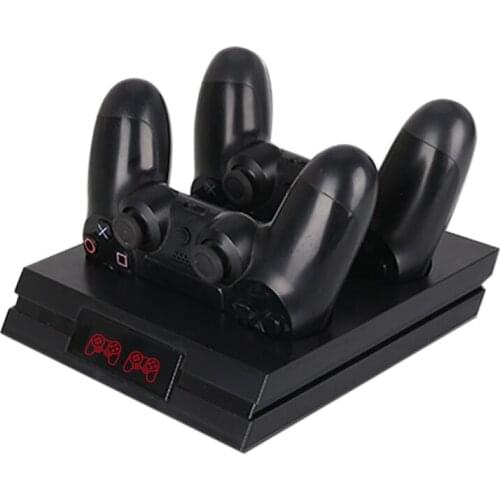 Game Controller Charging Dock Gamepad Holder Stand Charger with Indicator for PS4 Controller