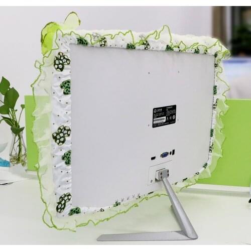 Screen cover Stick Wall-Mounted 17-22 inch Desktop Curved Screen Soft Fabric Craft Tv Dust Cover Computer Monitor Protection