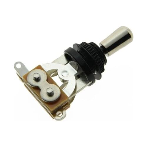 KAISH Black LP 3 Way Guitar Toggle Switch w/ Nickel Metal Tip fits LP SG