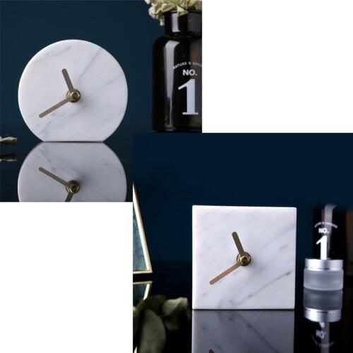 Square round concrete clock mould living room bedside clock cement clock silicone mold