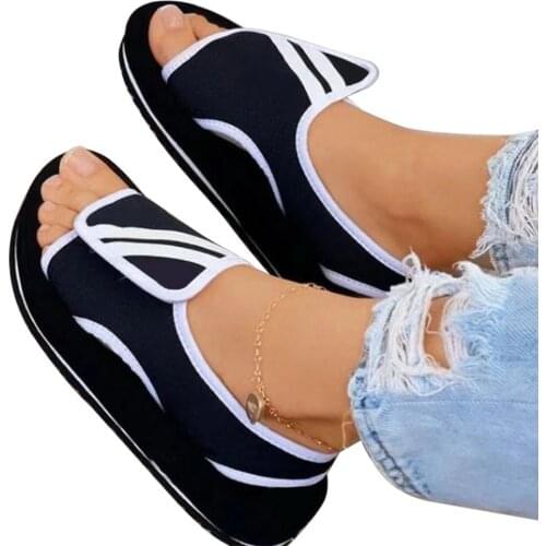 Summer Slippers Women Sandals Mesh Platform Shoes Woman Slippers 2021 Ladies Slides Soft Flats Outdoor Sandalias Plus Size 43