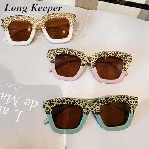 LongKeeper Trendy Fashion Square Kids Sunglasses Children Girls Boys Sun Glasses Vintage Shades Outdoor Goggles Gafas UV400