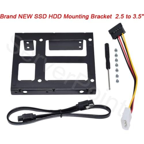 New SSD HDD Mounting Bracket 2.5 to 3.5" For Desktop Computer Internal Hard Disk Drive Kit