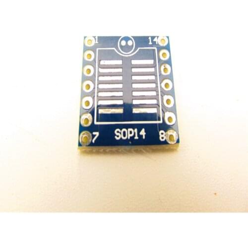 SOP14 adapter board SO14 SOJ14 wide body DIP14