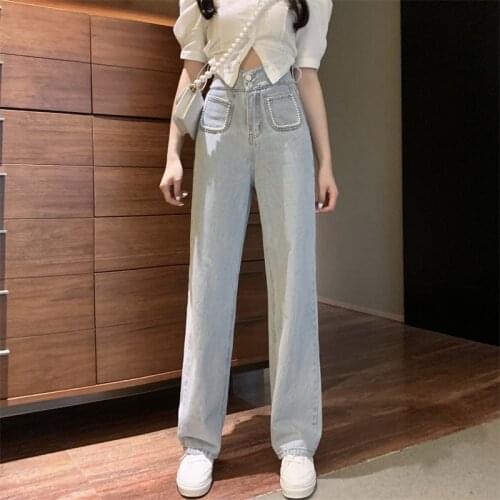 Широкие джинсы QPFJQD China At AliExpress