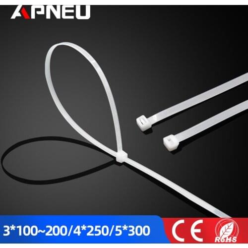 Self-locking Nylon Cable Ties 100pcs/Set Plastic Wire Zip Ties 3*100 3*150 MRO & IndustrialElectrical Equipment & Supplies