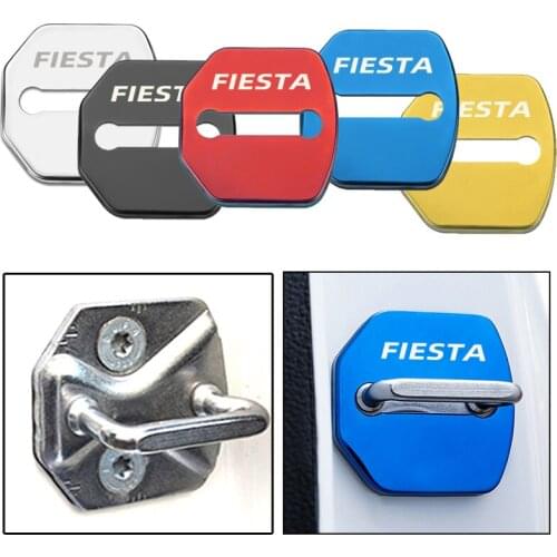 Car Styling Door Lock Covers For Ford Fiesta Protective And Decoration Car Accessories Sticker