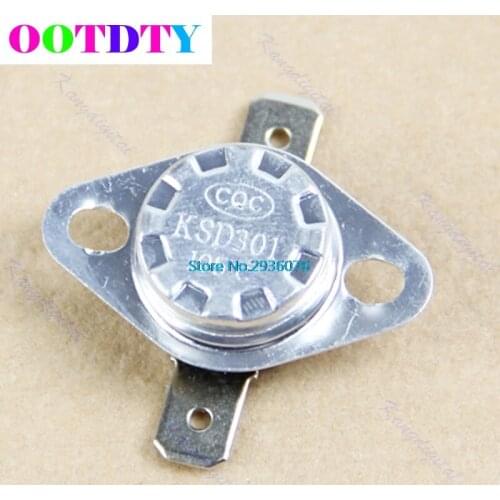 OOTDTY KSD301 NC Thermostat, Temperature Switch, Bimetal Disc, 40-185 Degree APR22_0
