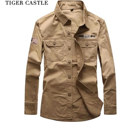 Мужские джинсовые рубашки TIGER CASTLE China At AliExpress