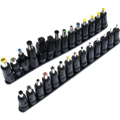 28 pcs/set Universal 28pcs DC Power 5.5x2.1mm AC DC Jack Charger to 28 Plug Power Adapter for use Notebook Laptop High Quality