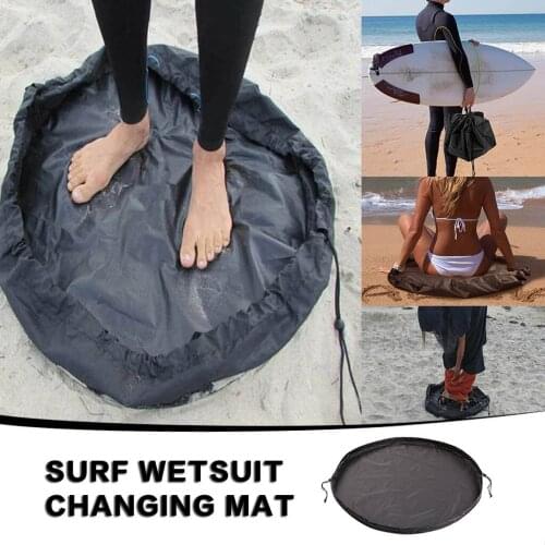 Waterproof Beach Bag Pouch Sports Polyester Mat Surfing Diving Suit Storage Wetsuit Black Carry Pack Swimming Accessories #P2