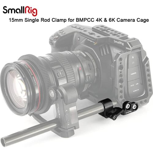 SmallRig 15mm Single Rod Clamp for Blackmagic Design Pocket Cinema Camera BMPCC 4K Cage SmallRig cage 2203/2254/2255 - 2279
