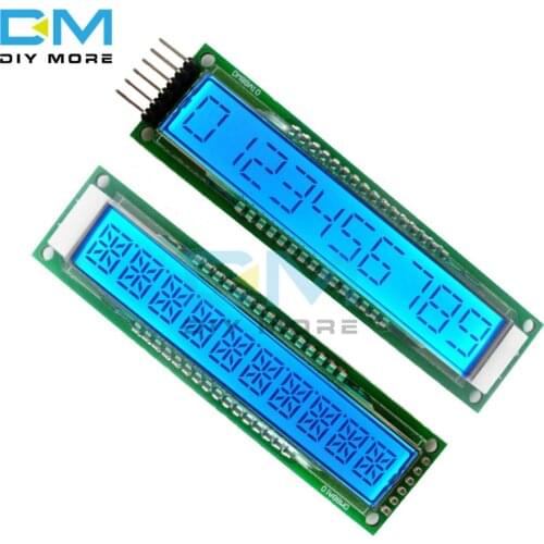 LCD Module Blue Screen 10-Bit 16-Segment LCD Display Module Panel DM8BA10 DC 5V TM1622 Chip