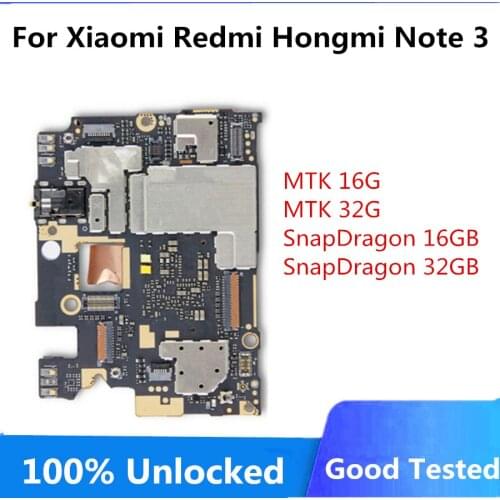 100% Unlocked For Xiaomi Redmi Hongmi Note 3 Motherboard Full Working Logic Board With Chips For HongMi Redmi Note 3 Mainboard