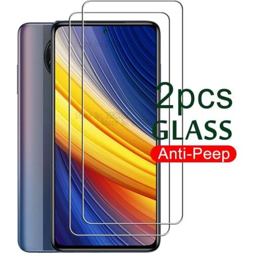 2Pcs tempered glass for poco x3 pro nfc little pocophone x3 pro poco x 3pro pocophonex3 pocox3 pro 6.67'' screen protector film