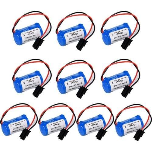 10Pack 3.0V 1200mAh PLC Battery For Allen Bradley 1756-BA2 BR2/3A-AB 1745-B1 US