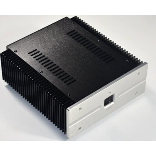 Height 100mm Full aluminum Power amplifier chassis/Class A desktop amplifier chassis/AMP case Enclosure/Box DIY (237*100*263mm)