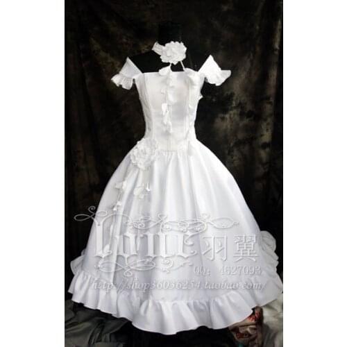 Anime Sakura cosplay Tsubasa Reservoir Chronicle Cosplay costume white dress with neck accessory for party
