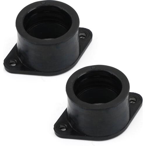 Artudatech CARB INTAKE SET INSULATOR 2 INTAKES Fit for Kawasaki 1974 1975 1976 1977 1978 KZ400 Z400 16065-037 Motorcycle Parts