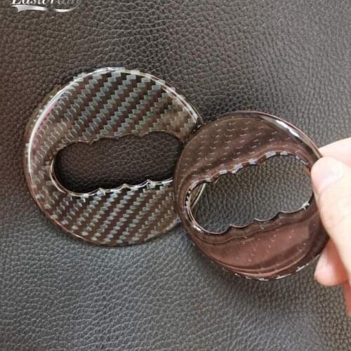 Car Carbon Fiber Steering Wheel Logo Sticker Cover For Audi A1 A3 A4 A5 A6 A7 Q3 A6 C7 Q5 A8 Q7 B6 B7 Car Styling
