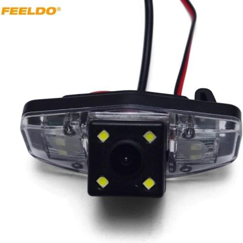 FEELOD Car CCD Rear View Camera With LED For Honda Accord/Pilot/Civic/Odyssey Reversing Backup Camera